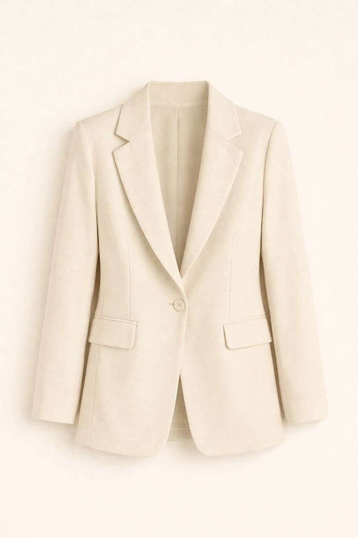 Ivory Linen Blazer