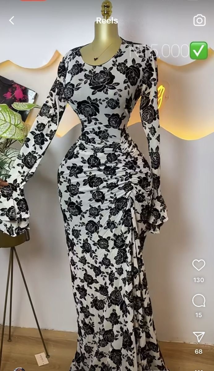 Floral Chiffon Maxi Dress